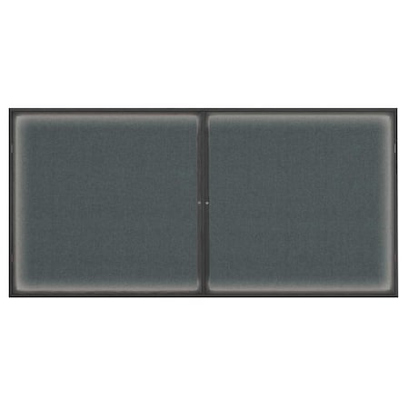 United Visual Products Open Faced Traditional Corkboard, 12x36" UV639A-SATIN-PEARL